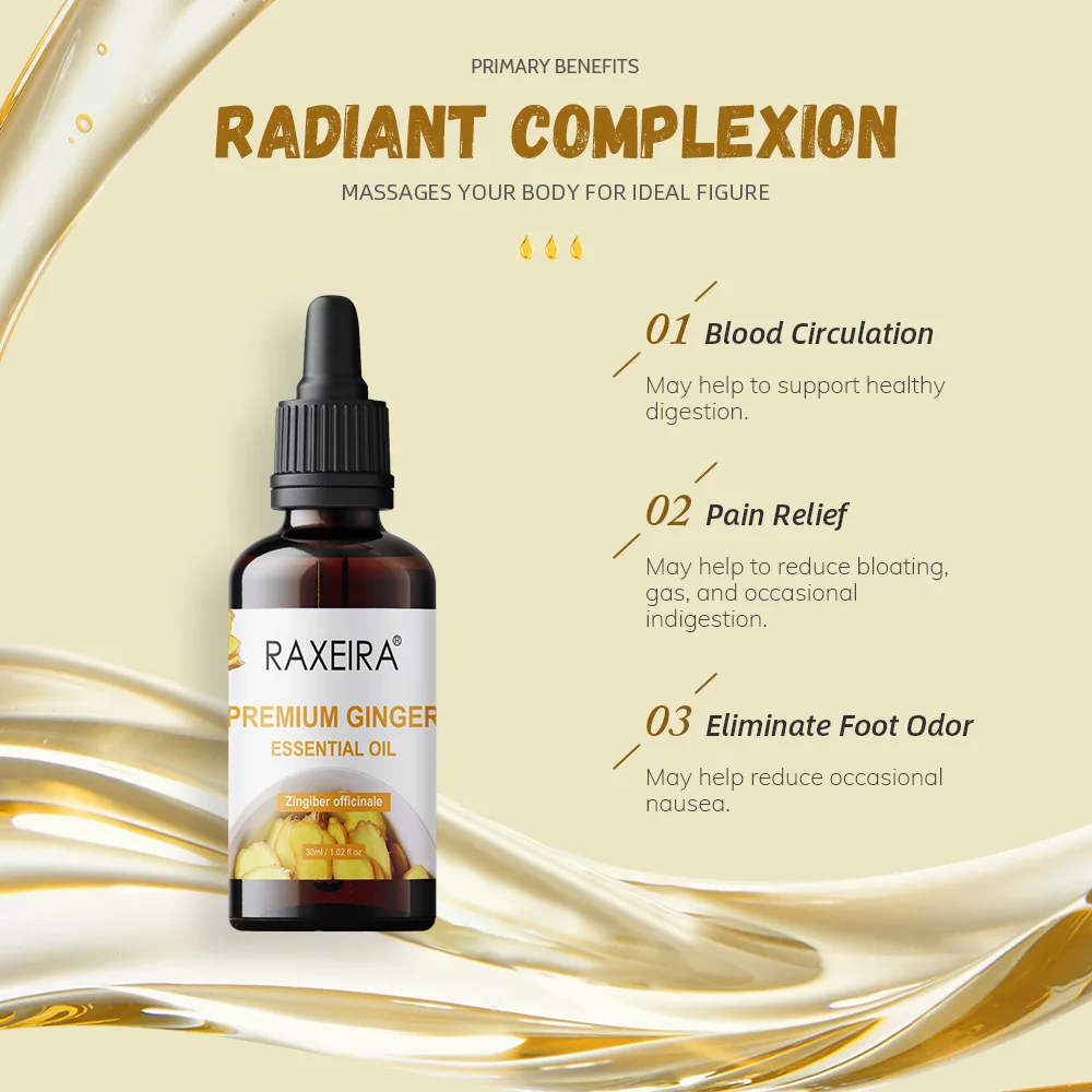 Private Label new arrival pure ginger essential oil ginger essential oil srttan ginger essential oil 100% natural