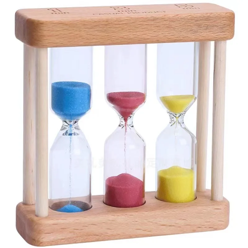 Creative 1/3/5 Minute Hourglass Sand Timer Wooden Sand Glass for Children Gift