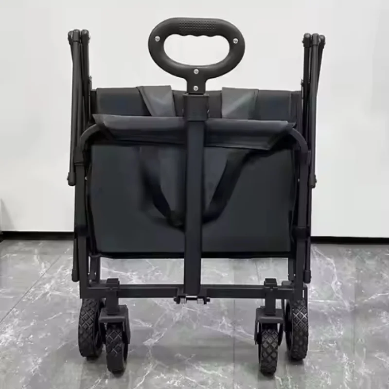 Outdoor Camping Wagon with Table Shopping Multipurpose Duty Beach Trolley Carton Shopping Cart Roll Container 70*43*94cm OEM,ODM