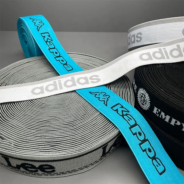 TUTON Customer Multicolor Silicon Printed Sustainable Polyester Elastic Band For Underwear Sportswear