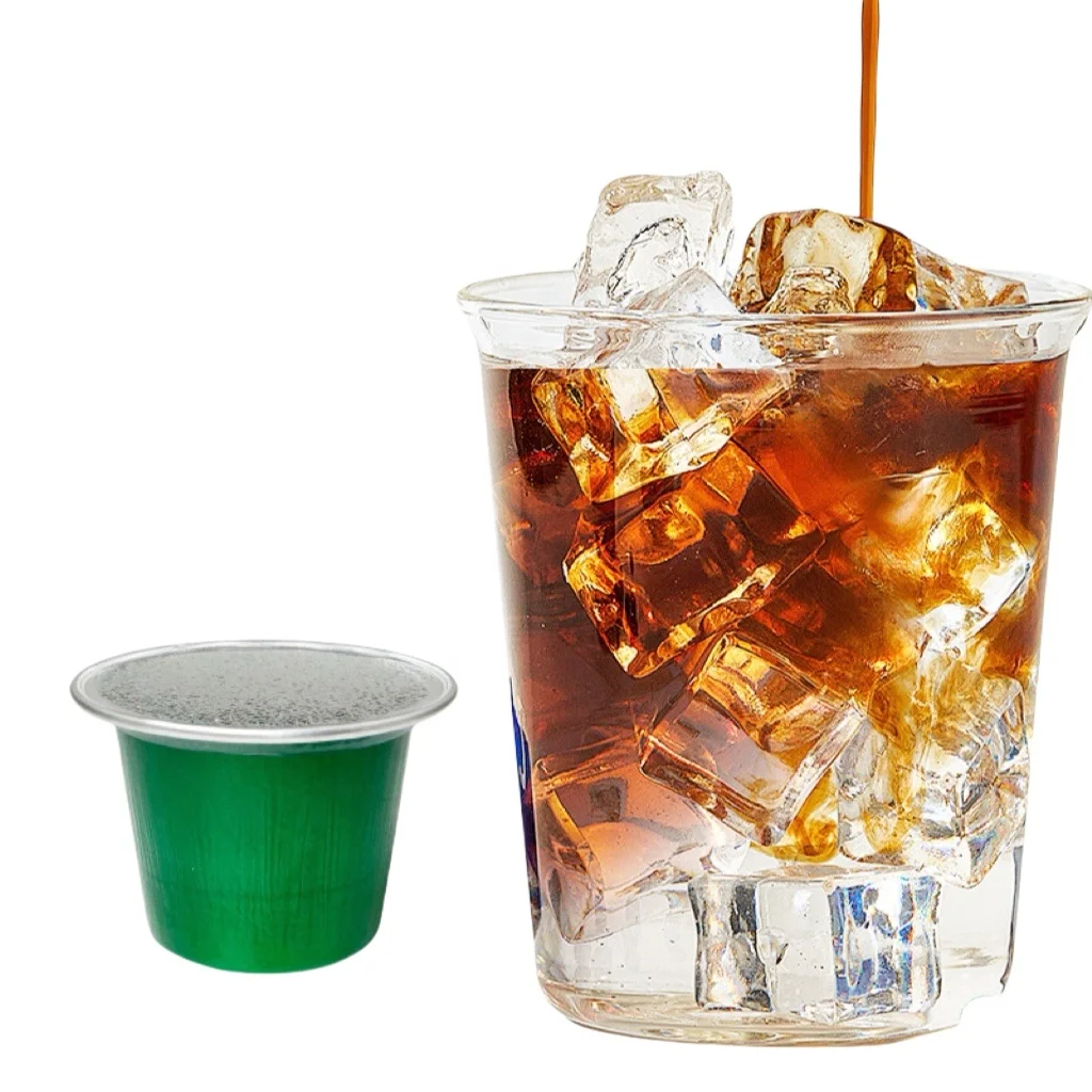 Hot Selling Disposable Empty Aluminium Coffee Capsules Container With Lid Martello Coffee Capsules