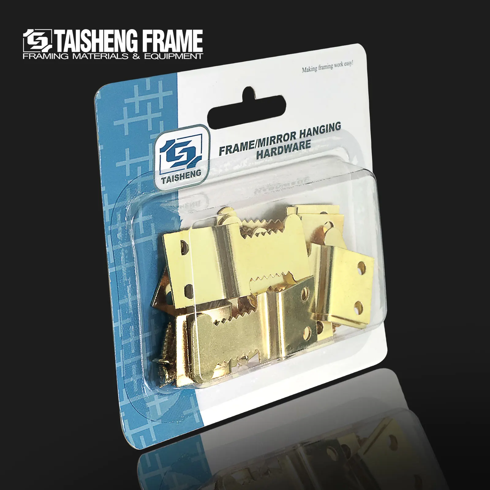 TS-K306 30PCS Sawtooth Picture Hangers Photo Frame Hanging Hook kits picture frame Wall Mount Hardware