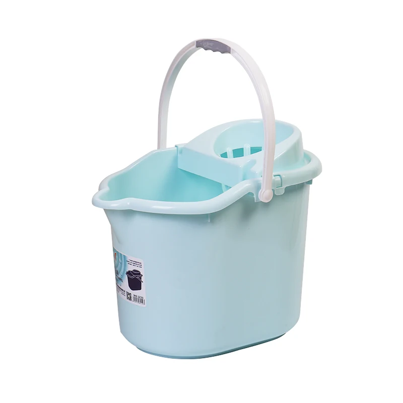 Household cleaning tools wholesale floor cleaning bucket with handle plastic mop bucket for livingroom