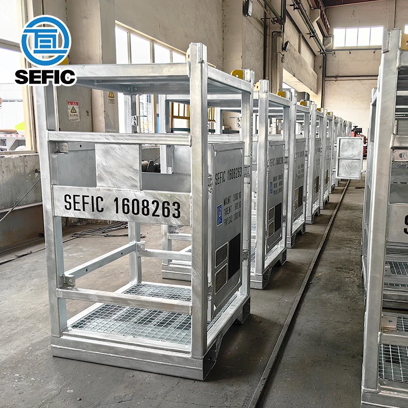 DNV 2.7-1 Standard 4*4 type,16bottles DNV Offshore Gas Cylinder Rack With 16 Cylinders Bundle