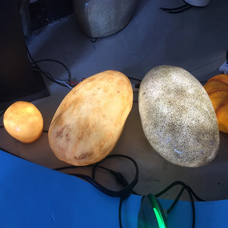 Factory direct supply led outdoor simulation luminous stone park villa scenic garden art sketch landscape light