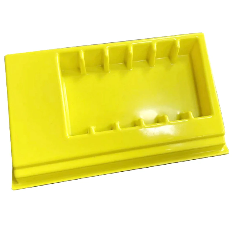 Hot selling yellow cosmetics ABS thick film blister tray