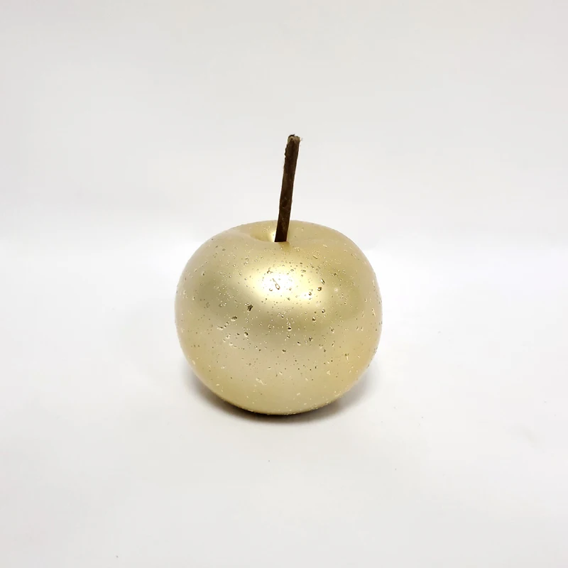 
Gold decor apple fruit for christmas home decoration 