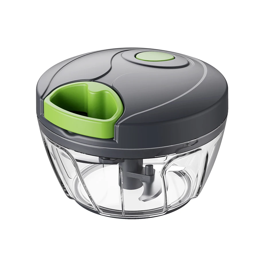 Manual Rope Pulling Stainless Steel Garlic Cutter Good kitchen Helper Multi Function Garlic Chopper Vegetable Chopper