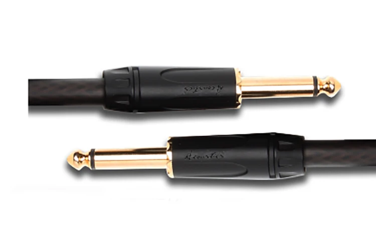 Wholesale High end 3M Double Shield Audio Cable Guitar Cord Instrument Guitar Cables with 1/4 Inch Golden Mono Jack