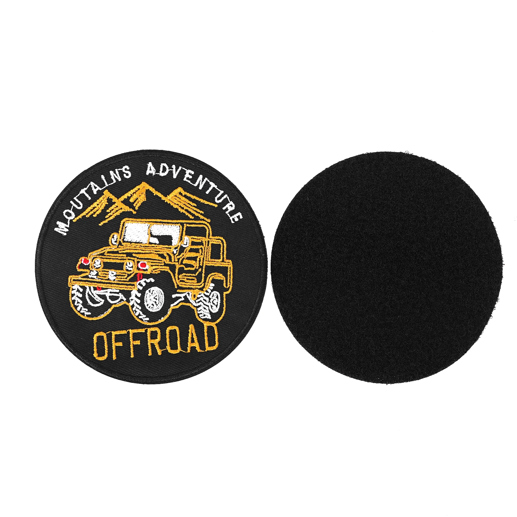 Custom Iron On Logo Embroidered Patches Garment Label Fabric Woven Embroidery Badges For Jackets Hats Clothing