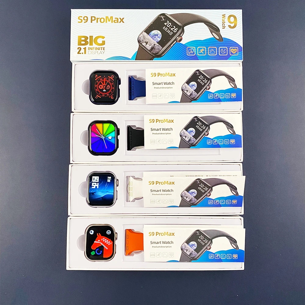 Newest Serie 9 S9 Pro Max 2.1 inch Big screen Smartwatch Reloj Inteligente s9 ultra Smart Watch