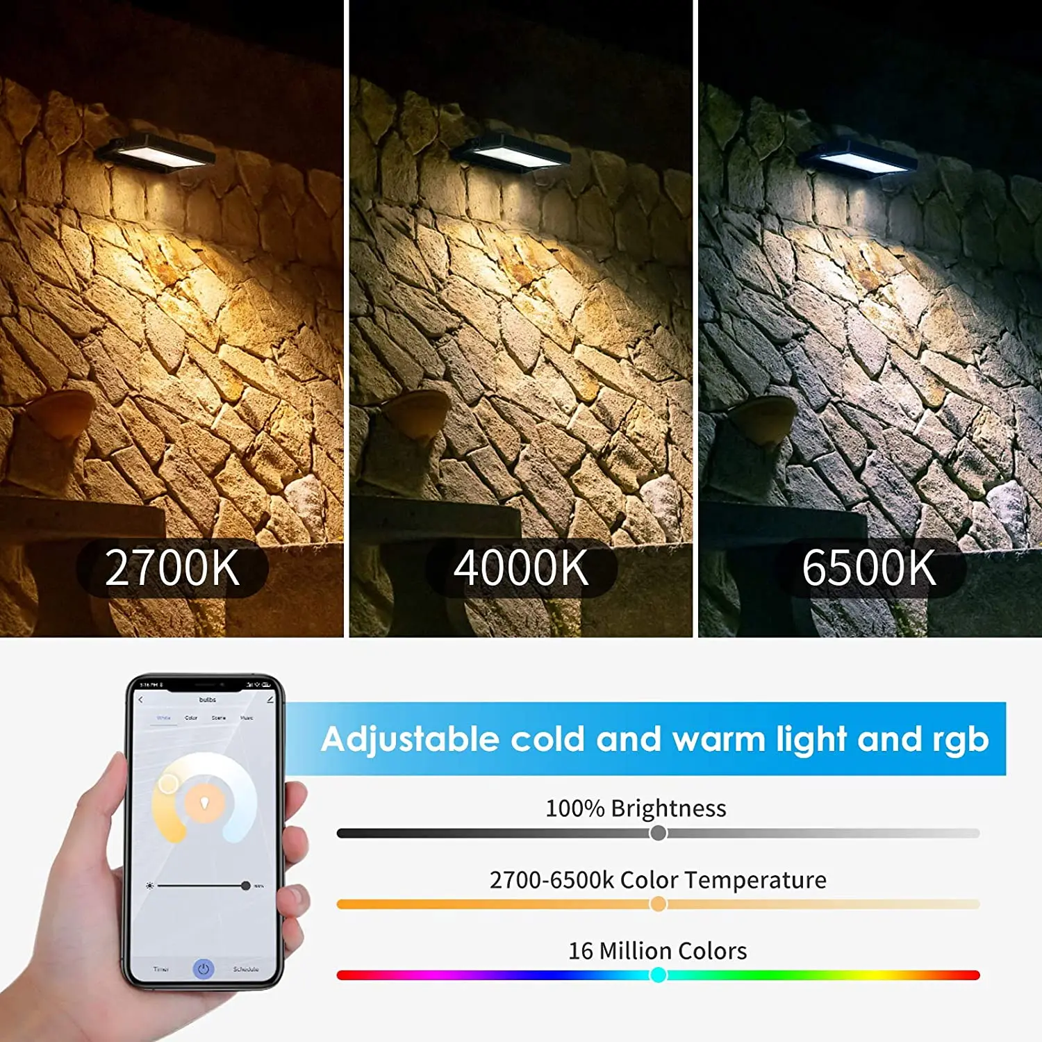 Электронный наружный 50 Вт регулируемое приложение управления RGB светодио дный