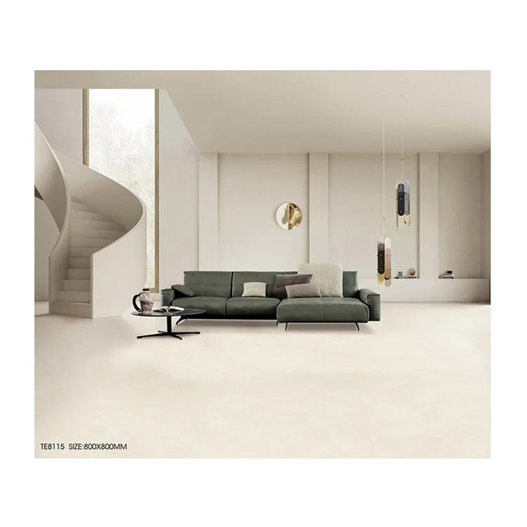 800x800 Villa Glazed Cream Beige Marble Low Water Absportion Floor Porcelain Rustic Tile