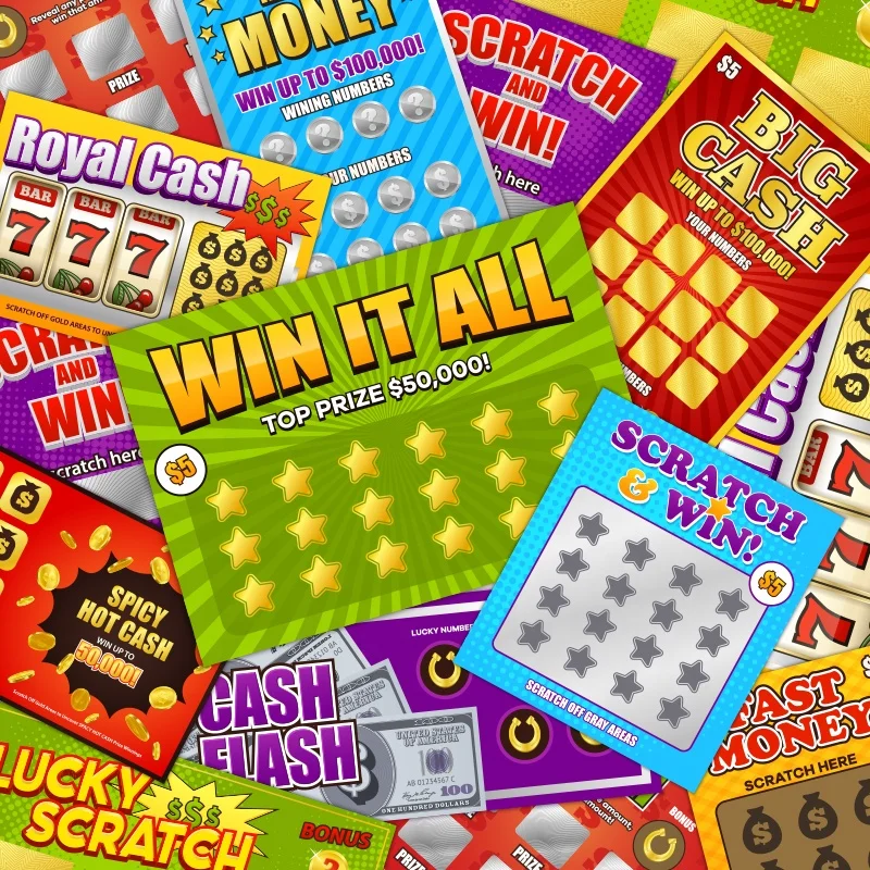 Hot selling Lottery Ticket Scratch Off Tickets Printing Lottery Scratch Cards Lottery Games Tickets