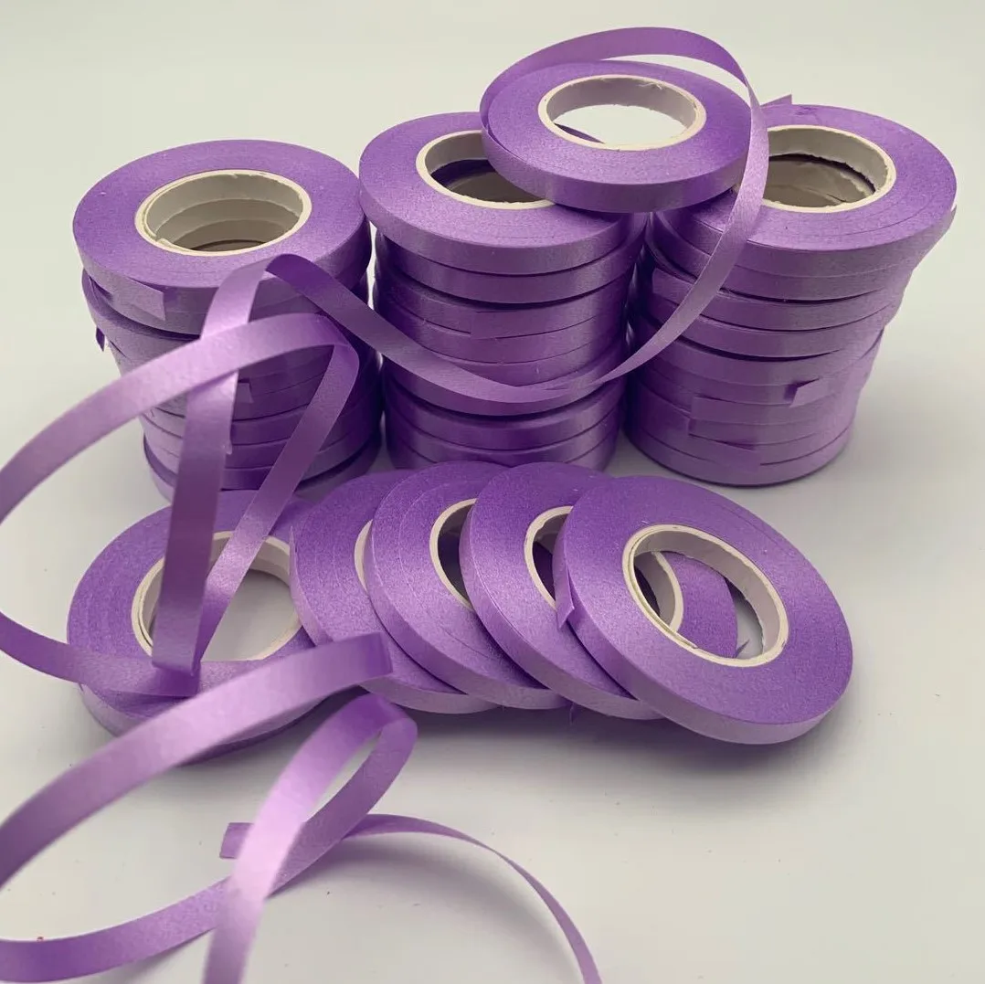 15 Colors 10M Silk Ribbon Wedding Balloon Bouquet Christmas Bunting Flag Accessory Plastic Tassel Rolls