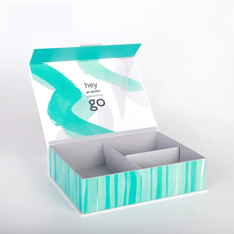 Custom Printing Logo Creative Cardboard Carton Magnetic Gifts Rigid Paper Packaging Box with Lid