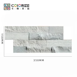 Honed/Split Gray Marble Culture stone Wall Cladding 350x150x10~15mm Villa staircase Culture stone wall Clad decoration