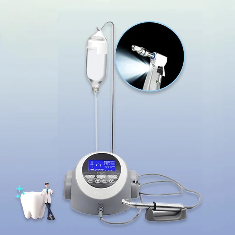 Dental Instruments LED Motor Implant Mobile Phone Dental Implant Machine with Light Tooth Fiber Bending