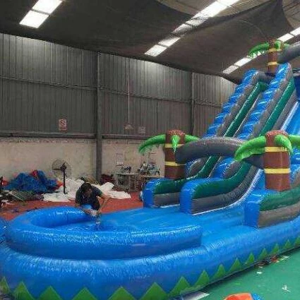 Outdoor large inflatable water slide combo for sale commercial inflatable water slides