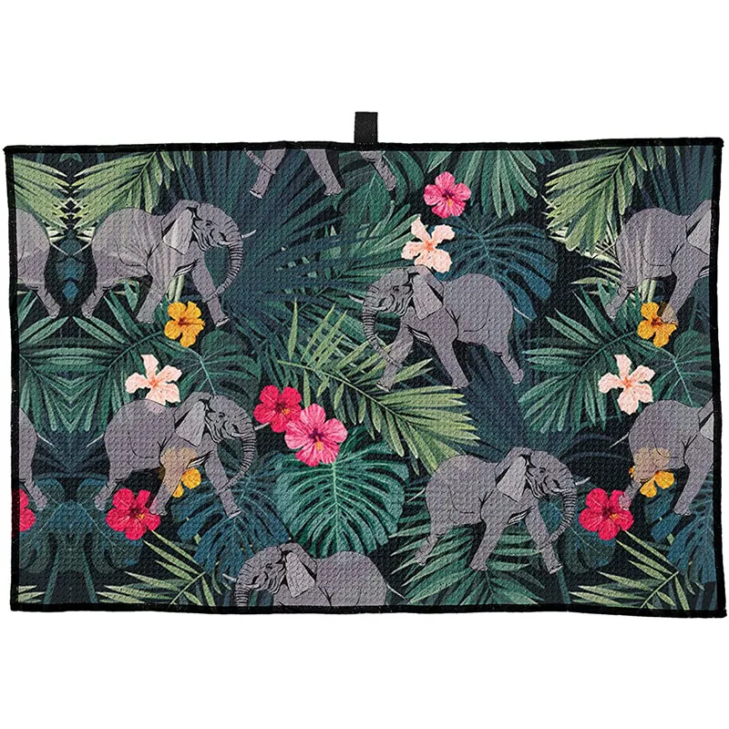 Microfiber golf towel custom logo custom printed golf towel