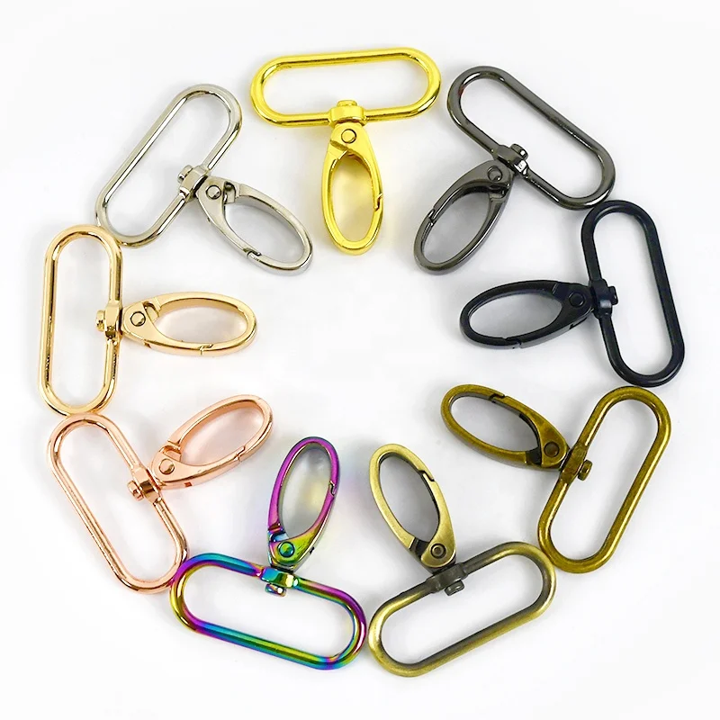 Meetee F4-3 13-50mm Bag Chain Connector Ordinary Replaceable Key Fittings for Handbags and Luggage Dog Hook Buckle