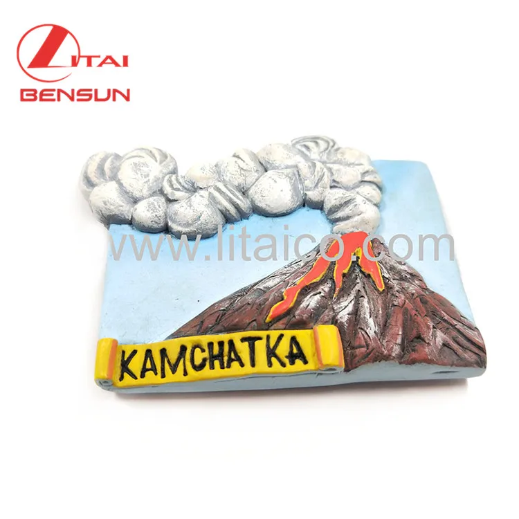 Wholesale Custom 3D Resin Refrigerator Magnet sublimation blank Fridge Magnet for Tourist Promotional Gifts