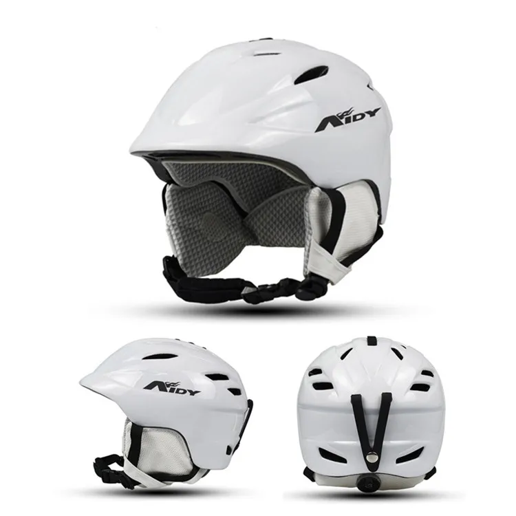 Популярный теплый Снежный шлем с интегрированным формованием из поликарбоната и пенополистирола с козырьком для молодежи, для катания на лыжах и сноуборде