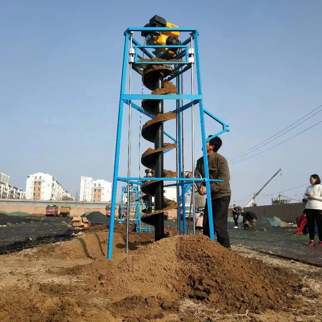 Hot sale   drilling platforms hydraulic small spiral drilling machines and ground drill bits