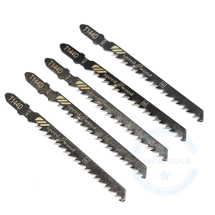 LISCA 5 шт. высокое качество T144D HSS заземляющие зубья Прямая резка т-хвостовик лобзик для дерева