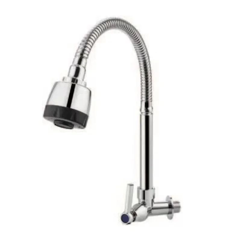 Cold Only Chrome Plated Single Lever Handheld Wall Mounted Plastic Faucet Kitchen Faucet