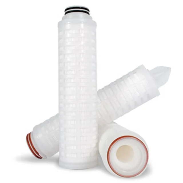 Multi layers ultra-fine PP Pleated Depth Filter Cartridge with 226 fin For Fermentation Broths filtration