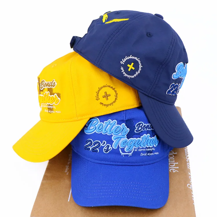 manufacturer cotton 6 panel 3d embroidery dad hats with custom logo