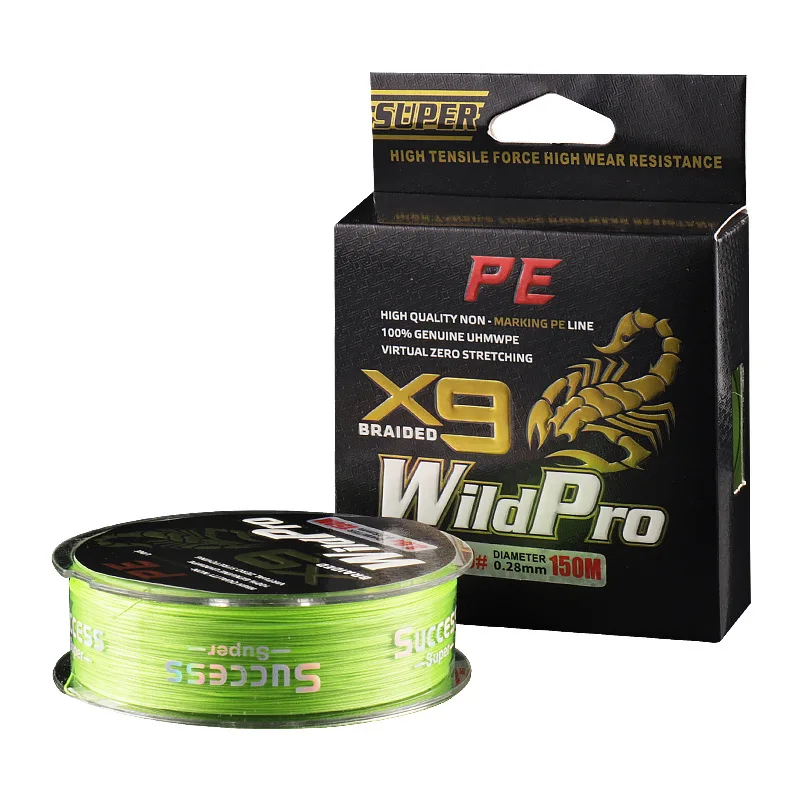 Hot Sale 9 Strands Braided Pe High Strength Bite Prevention Fishing Line Super Power Braided Fishing Line