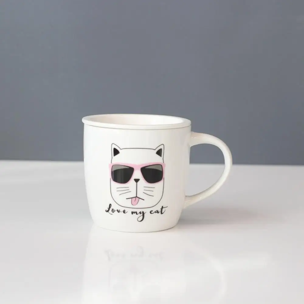 Durable Porcelain Morden Cat design Stackable Dinnerware Sets For Home Restaurant Hotel