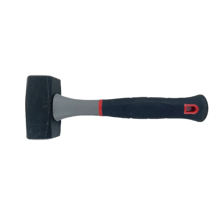 GT-0165 Drop Forged C-45 Steel Head Stoning Sledge Hammer With Rubber Handle