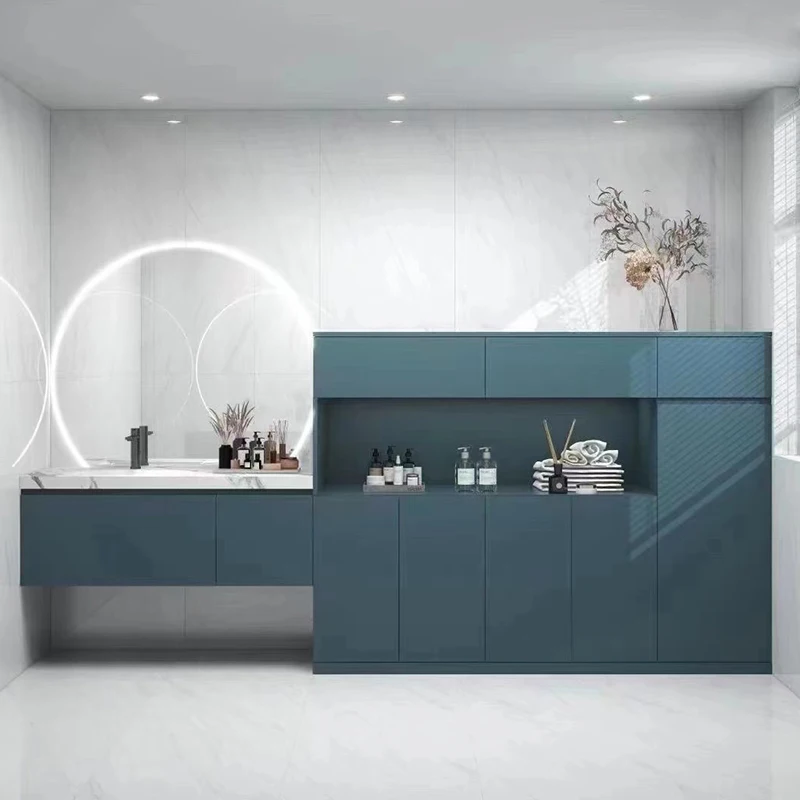 Factory Outlet Hot Sales Clearance sink mirror furniture luxury bathroom vanity sink lights bathroom cabinets with modern sink