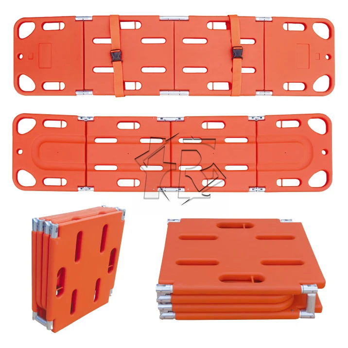 
Складная пластиковая доска для позвоночника, складная спасательная задняя доска с 4 складками 