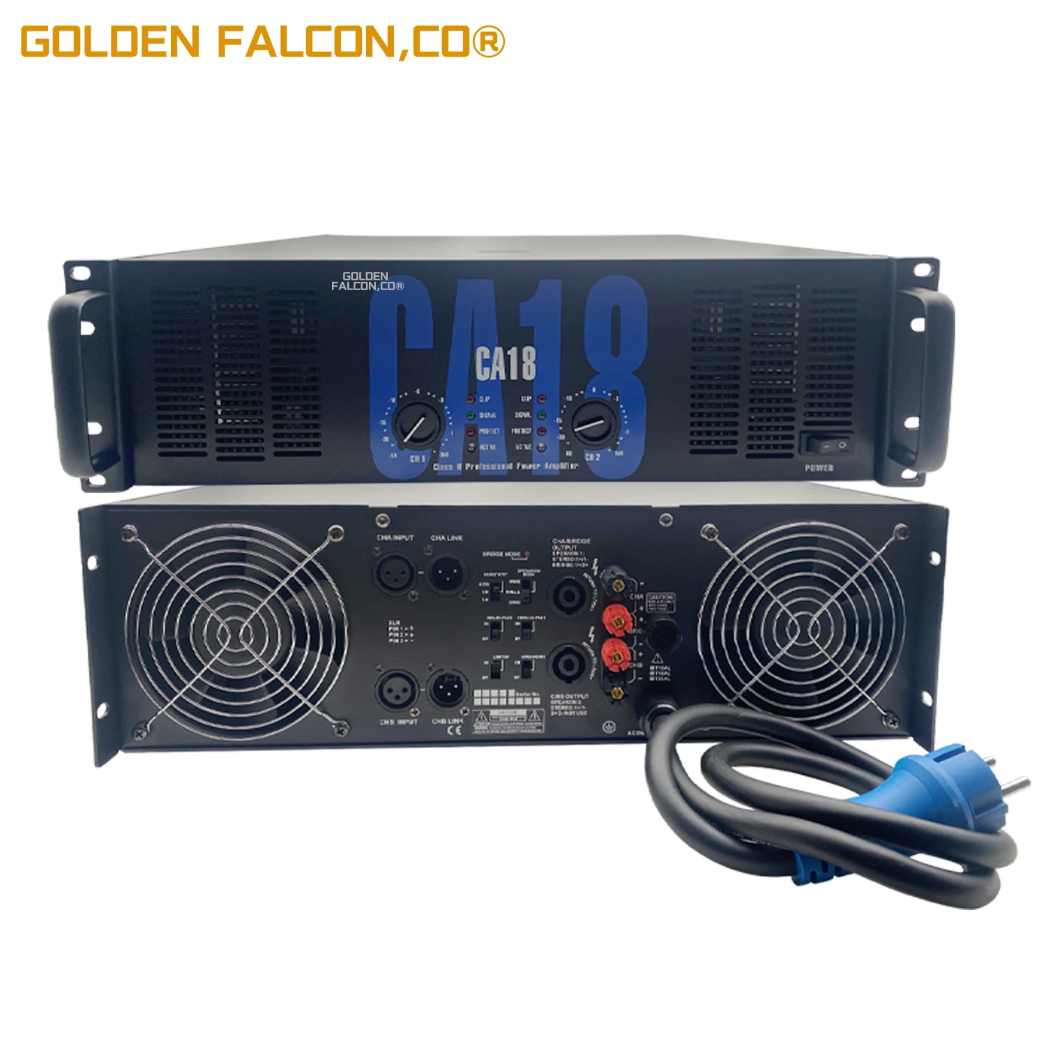 Professional 1150w to 5700w Amplifier Sound System Amplifier 2 Stereo amplificador de potencia CA18 power amplifier