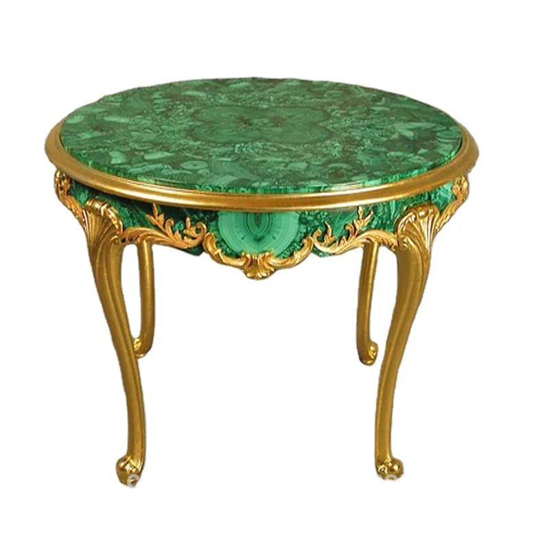 Precious marble green malachite gemstone price table top for interior decoration