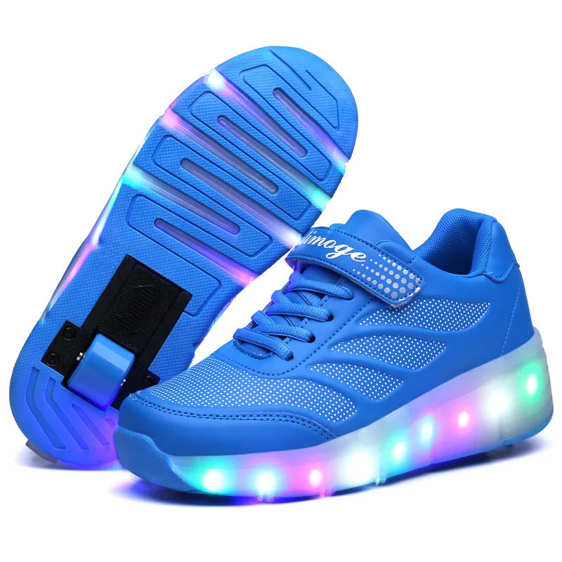 
Women Kids LED Lights Shoes Children Roller Skate Sneakers with Wheels Glowing Led Light Up for Boys Girls Running Shoes  (1600159119359)