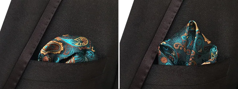 Luxury Mens Handkerchief Silk Accessories Hanky Pocket Squared Handkerchief Pocket Scarf Paisley Polka Dots Party Wedding Prom
