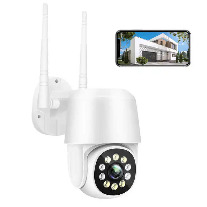 High Quality Outdoor Wi-fi Security Wireless 1080p Ptz CCTV Dome Camera with Night Vision work with alexa