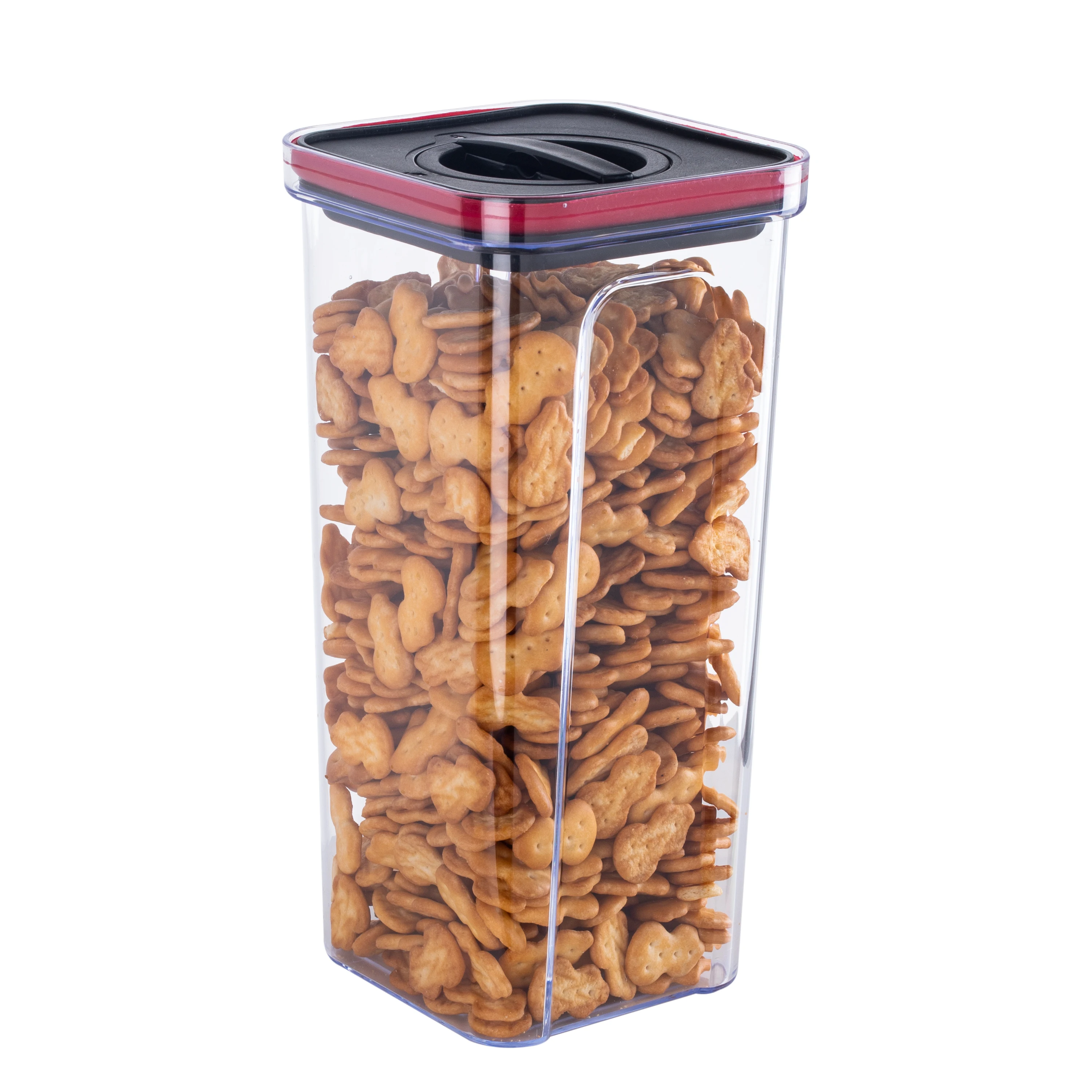 New kitchen cereals transparent plastic1600ml milk powder food large and small sealed plastic cans airtight fridge food storage