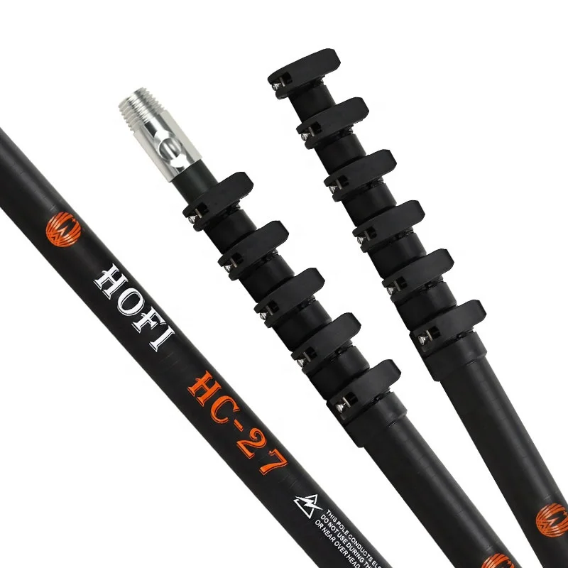 HOFI HC-27 China manufacture custom made carbon fiber telescopic carbon fiber pole