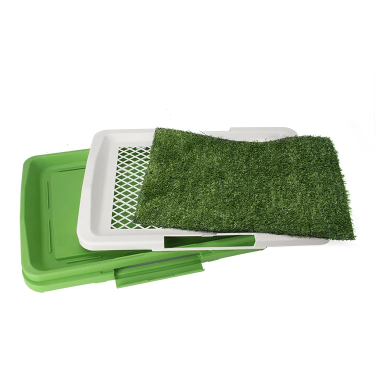 Folding Large Pee Indoor Dog Toilet Tray Sheet Pad With Grass