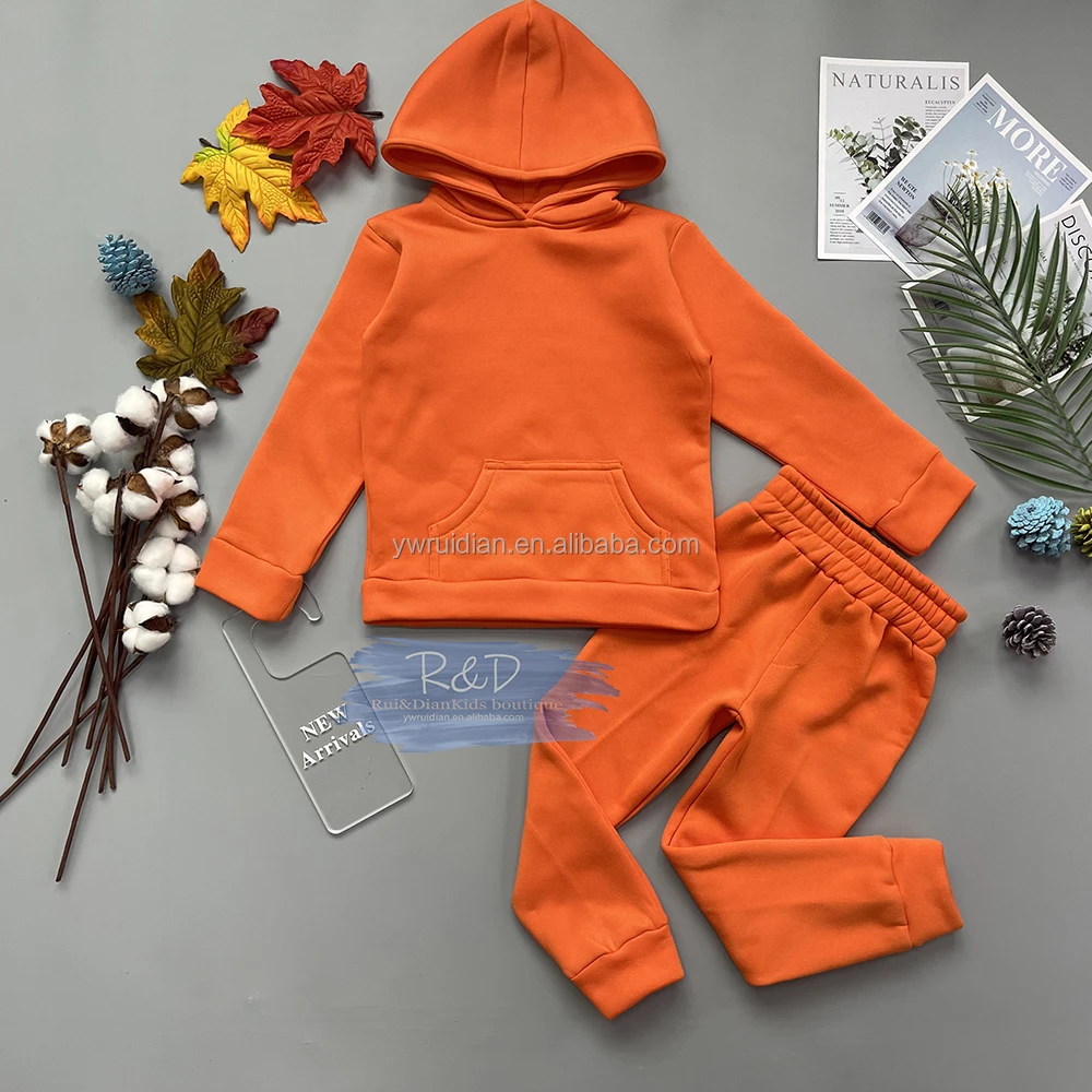 Готов к отправке, Заводские продажи, детский осенний повседневный костюм с индивидуальным логотипом, хлопковые комплекты, Детские комплекты из двух предметов, детская одежда