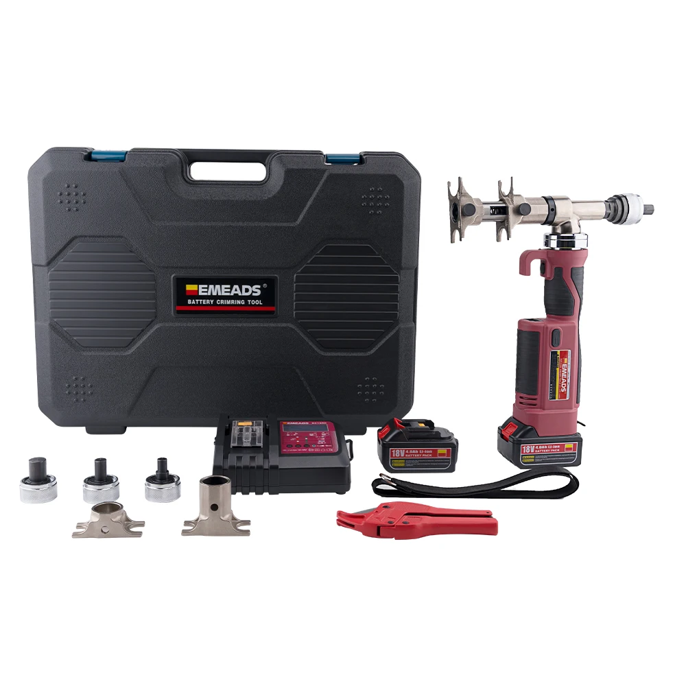 EMEADS Pz-1240 GES-1240 Battery Powered Hydraulic Pex Pipe Clamping Plumbing Tool PZ-1240 Crimping Tool Plastic Box CE 2 Hours