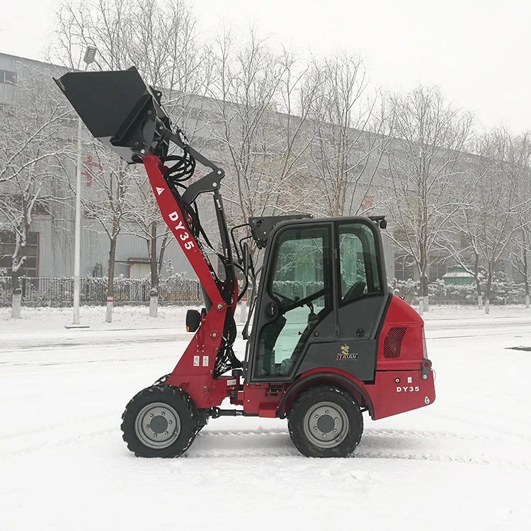 CE Certificated Mini Small Wheel Loader DY35 Farm Front End Shovel Loader