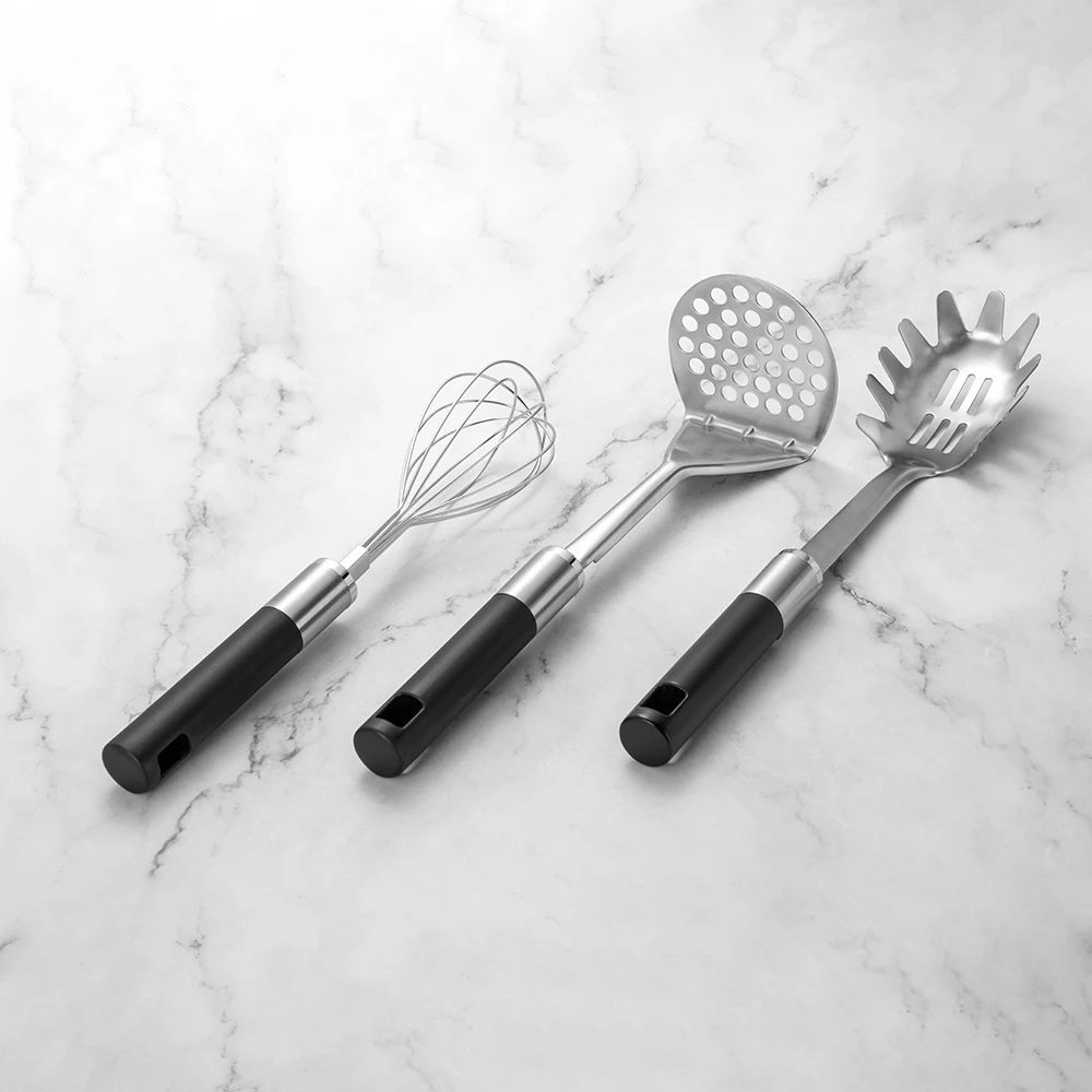 OEM 15Pcs ABS Handle Stainless Steel Kitchen Utensils Set Kitchen Cooking Gadget Utensil Set