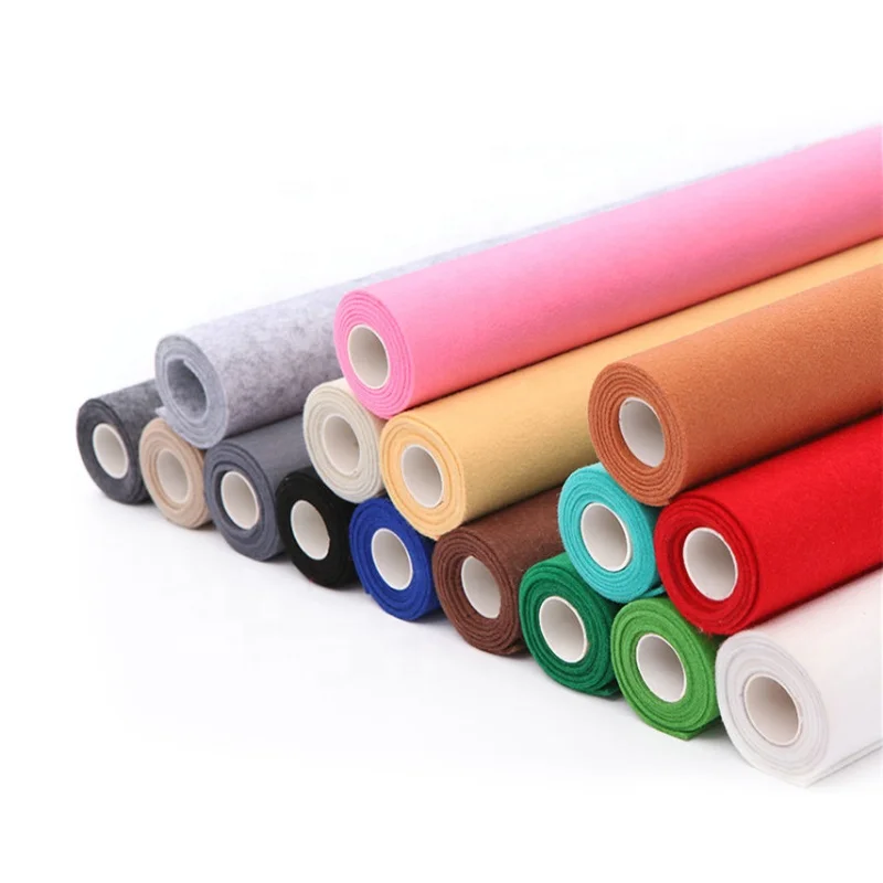1mm 2mm 3mm PET felt colorful polyester felt for handcraft